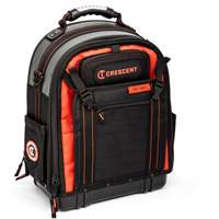 Tradesman Backpack, 18" L x 10" W, Black/Grey/Orange, Polyester St. Lawrence Industrial & Safety Supply