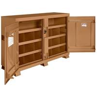 Armoire &agrave; bacs mod&egrave;le 129 avec cadenas, Acier, 48 pi³, Havane St. Lawrence Industrial & Safety Supply