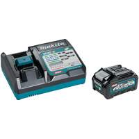 Trousse de d&eacute;marrage avec chargeur rapide et batterie 4,0Ah 40Vmax XGT, 40 V, Lithium-ion St. Lawrence Industrial & Safety Supply