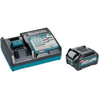 Trousse de d&eacute;marrage avec chargeur rapide et batterie 2.5Ah 40Vmax XGT , 40 V, Lithium-ion St. Lawrence Industrial & Safety Supply
