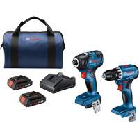 Ensemble de 2 outils, Lithium-ion, 18 V St. Lawrence Industrial & Safety Supply