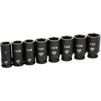 Jeu de douilles SAE &agrave; 6 pans, 8 Mcx, Chocs, Prise de 3/4", Profond St. Lawrence Industrial & Safety Supply