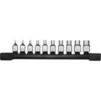 Low-Profile Metric Bit Socket Set, Hex, 1/4" Drive, 10 Pcs St. Lawrence Industrial & Safety Supply