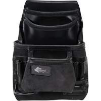 Sac robuste Phantom pour clous et outils, Cuir, 10 pochettes, Noir St. Lawrence Industrial & Safety Supply