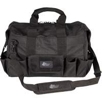 Sac &agrave; outils Phantom 18" pour entrepreneur, Polyester balistique, 25 pochettes, Noir St. Lawrence Industrial & Safety Supply