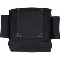 Sac Phantom pour &eacute;crous et boulons avec 2 manchons, Toile, 3 pochettes, Noir St. Lawrence Industrial & Safety Supply