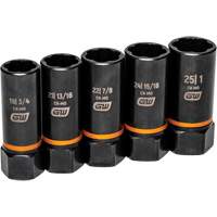 Jeu de douilles d'extraction Bolt Biter, 5 Mcx, Chocs, Prise de 1/2", Profond St. Lawrence Industrial & Safety Supply