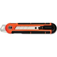 25mm Snap Off Blade Retractable Knife, Steel, Plastic Handle St. Lawrence Industrial & Safety Supply