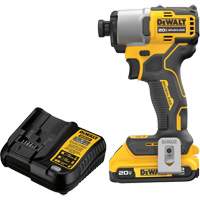Ensemble de tournevis &agrave; chocs sans fil et sans balai, 1/4", 1700 lb-po Couple max., 20 V, Lithium-ion St. Lawrence Industrial & Safety Supply