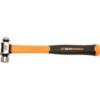 Ball Pein Hammer, 8 oz. Head Weight, Plain/Polished Face, Fibreglass Handle St. Lawrence Industrial & Safety Supply