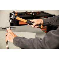 Ball Pein Hammer, 32 oz. Head Weight, Plain/Polished Face, Fibreglass Handle St. Lawrence Industrial & Safety Supply