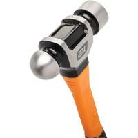 Ball Pein Hammer, 32 oz. Head Weight, Plain/Polished Face, Fibreglass Handle St. Lawrence Industrial & Safety Supply