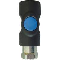 Raccord industriel rapide TOPQUIK S1, Composite en polyester/Acier inoxydable, 1/4", NPT femelle, 174 PSI St. Lawrence Industrial & Safety Supply