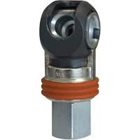 Raccord industriel rapide basculant TOPQUIK SC, Acier nickel&eacute;, 3/8", NPT femelle, 360 PSI St. Lawrence Industrial & Safety Supply