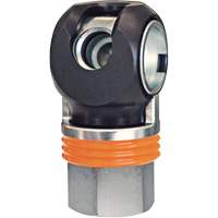 Raccord industriel rapide TOPQUIK SC, Acier nickel&eacute;, 1/2", NPT femelle, 359 PSI St. Lawrence Industrial & Safety Supply