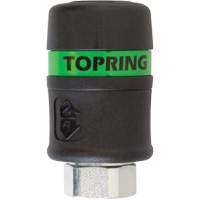 Raccord rapide TOPQUIK Ultraflo 7,8 mm, Composite en polyester, 3/8", NPT femelle, 174 PSI St. Lawrence Industrial & Safety Supply