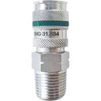 Raccord rapide QUIKSILVER Ultraflo 7,8 mm, Acier zingu&eacute;, 1/2", NPT m&acirc;le, 362 PSI St. Lawrence Industrial & Safety Supply