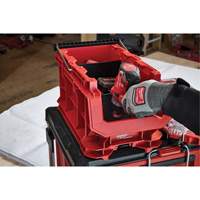 PACKOUT Compact Crate, 15-1/2" x 9-1/2" x 8-3/4", Black/Red St. Lawrence Industrial & Safety Supply