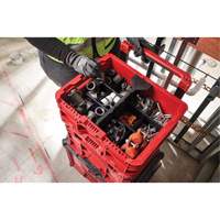 PACKOUT Low-Profile Crate, 15" x 18-5/8" x 6-5/8", Black/Red St. Lawrence Industrial & Safety Supply