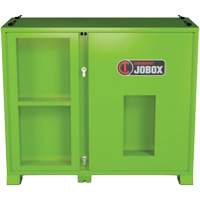 Armoire de rangement d'&eacute;PI sur place, Acier, Vert lime haute visibilit&eacute; St. Lawrence Industrial & Safety Supply