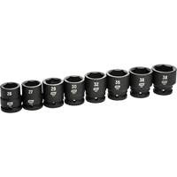 6-Point Metric Socket Set, 8 Pcs, Impact, 3/4" Drive Size St. Lawrence Industrial & Safety Supply