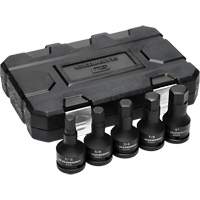 SAE Impact Bit Socket Set with Blow Mold Case, Hex, 3/4" Drive, 5 Pcs St. Lawrence Industrial & Safety Supply