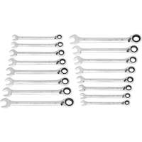 90-Tooth 12-Point Reversible Wrench Set, Ratcheting Box, 16 Pieces, Metric St. Lawrence Industrial & Safety Supply
