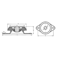 Anti-Vibration Cupmounts St. Lawrence Industrial & Safety Supply