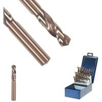 SST+ Wire Gauge Sized Drill Bit, 1/16", High Speed Steel, 3/8" Flute, 135° Point St. Lawrence Industrial & Safety Supply