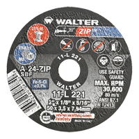 Portable Small Diameter Reinforced Cut-Off Wheels - Zip, 2" x 1/8", 5/16" Arbor, Type 1, Aluminum Oxide, 31000 RPM St. Lawrence Industrial & Safety Supply