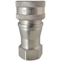 RACCORD HYDRAULIQUE FERMETURE 2 VOIES,1/8NPT,ACI, Laiton/Acier inoxydable St. Lawrence Industrial & Safety Supply