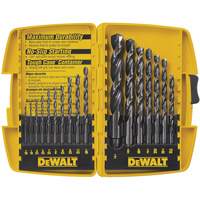 Jeu de forets courts, 17 morceaux, Acier rapide St. Lawrence Industrial & Safety Supply