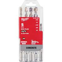 M/2 SDS-Plus Rotary Hammer Drill Bit Set, 5 Pieces, Carbide St. Lawrence Industrial & Safety Supply