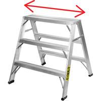 Chevalet de sciage industriel, 2' ha x 31,9375" la x 23,50" pr, Capacit&eacute; de 300 lb, Aluminium St. Lawrence Industrial & Safety Supply