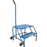 Escabeaux roulants Tilt-N-Roll, 2 marche(s), 24" l x 29" la x 19" h, Capacit&eacute; 300 lb St. Lawrence Industrial & Safety Supply