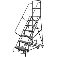 &eacute;chelles roulantes multidirectionnelles, 7 marches, Largeur de la marche 24", Hauteur de la plateforme 70", Acier St. Lawrence Industrial & Safety Supply