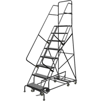 &eacute;chelles roulantes multidirectionnelles, 8 marches, Largeur de la marche 24", Hauteur de la plateforme 80", Acier St. Lawrence Industrial & Safety Supply