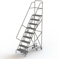 &eacute;chelles roulantes multidirectionnelles, 9 marches, Largeur de la marche 24", Hauteur de la plateforme 90", Acier St. Lawrence Industrial & Safety Supply