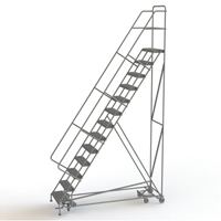 &eacute;chelles roulantes multidirectionnelles, 13 marches, Largeur de la marche 24", Hauteur de la plateforme 130", Acier St. Lawrence Industrial & Safety Supply