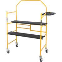 Jobsite Series 4' Safety Rail & Tool Shelf Scaffold Kit, Steel Frame, 49-1/2" D x 57-3/4" H St. Lawrence Industrial & Safety Supply