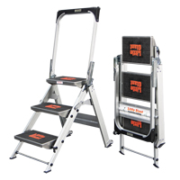 Escabeau de s&eacute;curit&eacute; a/barre & plateau, 2,2', Aluminium, Capacit&eacute; 300 lb, Type 1A St. Lawrence Industrial & Safety Supply