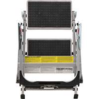 &eacute;chelle escabeau avec roues pivotantes, 2 marches, 23" x 21" x Hauteur 34,50" St. Lawrence Industrial & Safety Supply