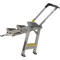 &eacute;chelle escabeau avec roues pivotantes, 3 marches, 34" x 22" x Hauteur 50,75" St. Lawrence Industrial & Safety Supply