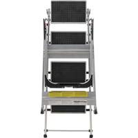 &eacute;chelle escabeau avec roues pivotantes, 4 marches, 44,25" x 22,13" x Hauteur 59" St. Lawrence Industrial & Safety Supply