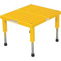 Plate-forme ajustable Step-Mate, 1 marche(s), 23-1/2" la x 19-9/16" lo x 16-1/2" h, Capacit&eacute; 500 lb St. Lawrence Industrial & Safety Supply