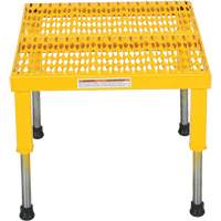 Plate-forme ajustable Step-Mate, 1 marche(s), 23-1/2" la x 19-9/16" lo x 16-1/2" h, Capacit&eacute; 500 lb St. Lawrence Industrial & Safety Supply