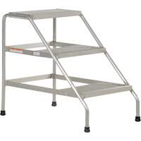 Escabeau en aluminium, 3 marche(s), 22-13/16" la x 34-9/16" lo x 30" h, Capacit&eacute; 500 lb St. Lawrence Industrial & Safety Supply