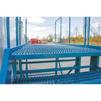 Snow Ladder, Steel, 10 Steps, 99" H, 85-1/2" D, 48" Step, Serrated St. Lawrence Industrial & Safety Supply