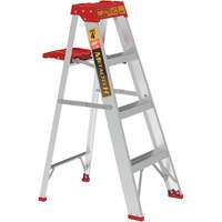 Step Ladder with Paint Tray, 4', Aluminum, 200 lbs. Capacity, Type 3 St. Lawrence Industrial & Safety Supply