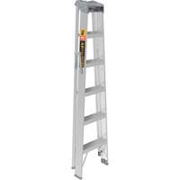 Step Ladder, 6', Aluminum, 225 lbs. Capacity, Type 2 St. Lawrence Industrial & Safety Supply